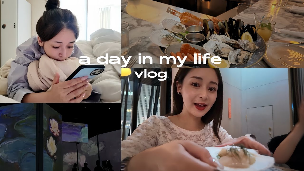 【休日vlog】モネ勝ちこんでディナーしたお贅沢holiday ❤︎