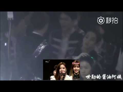 EXO react to T-ara winning speech at Vchart (part1)