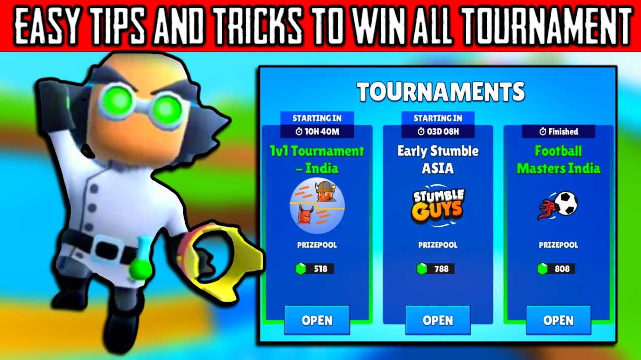 How To Win Tournament In Stumble Guys