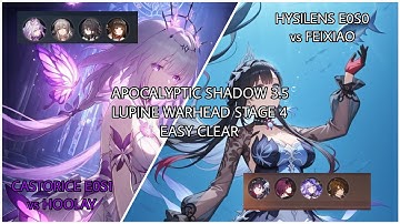 Castorice E0S1 & Hysilens E0S0 apocalyptic shadow 3.5 stage 4 easy clear | HONKAI STAR RAIL