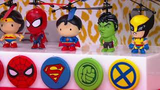 मार्वल या डीसी लाइसेंस प्राप्त 3.5" फ्लाइंग फिगर यूएफओ हेलीकॉप्टर रिमोट कंट्रोल के साथ QVC पर screenshot 2