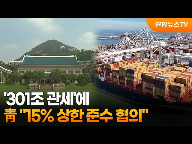 '301조 관세'에…靑 "15% 상한 준수 협의" / 연합뉴스TV (YonhapnewsTV)