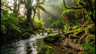 Rain & Rushing River in an Ancient Forest 🌧️ Nature Sleep Sounds | Echoes of Earth Station