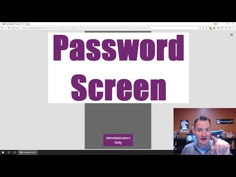 PowerApps Password Screen