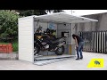 Motorcycle garage from tinitech