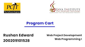 Program the cart page including product adding and viewing process
