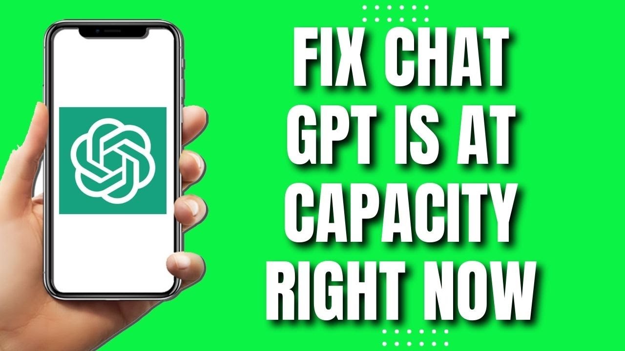 How To Fix ChatGPT Is At Capacity Right Now On Mobile (2023) - YouTube
