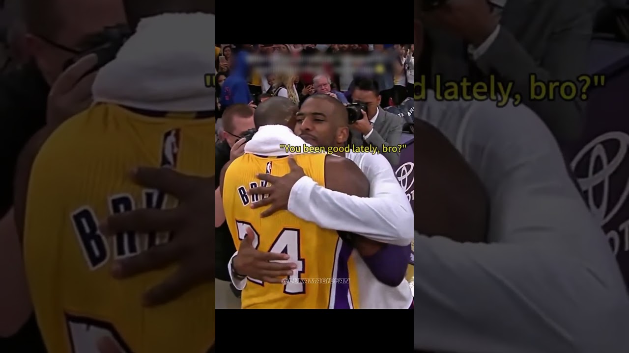 Chris Paul Doesn’t Let Anyone Touch His Head Except Kobe Bryant 😳🔥 #nba #basketball