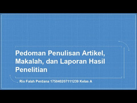 Penjelasan Singkat Perbedaan Artikel Makalah Dan Laporan Youtube | My