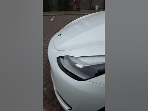 tesla model y auto beep - YouTube