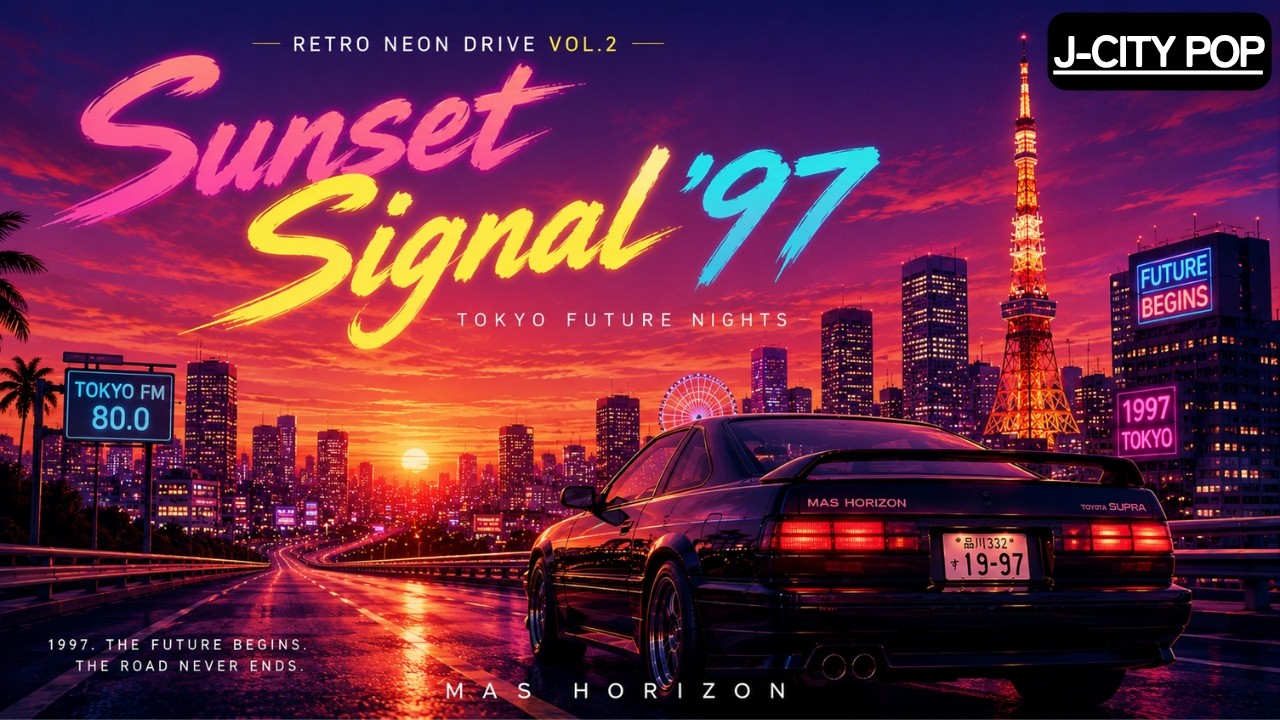 邦楽 DESTINATION 🌇 Sunset Signal '97 | Tokyo Future Nights | Japanese Synthwave