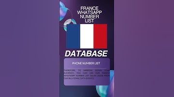 France WhatsApp Number List | Bulk Email Data