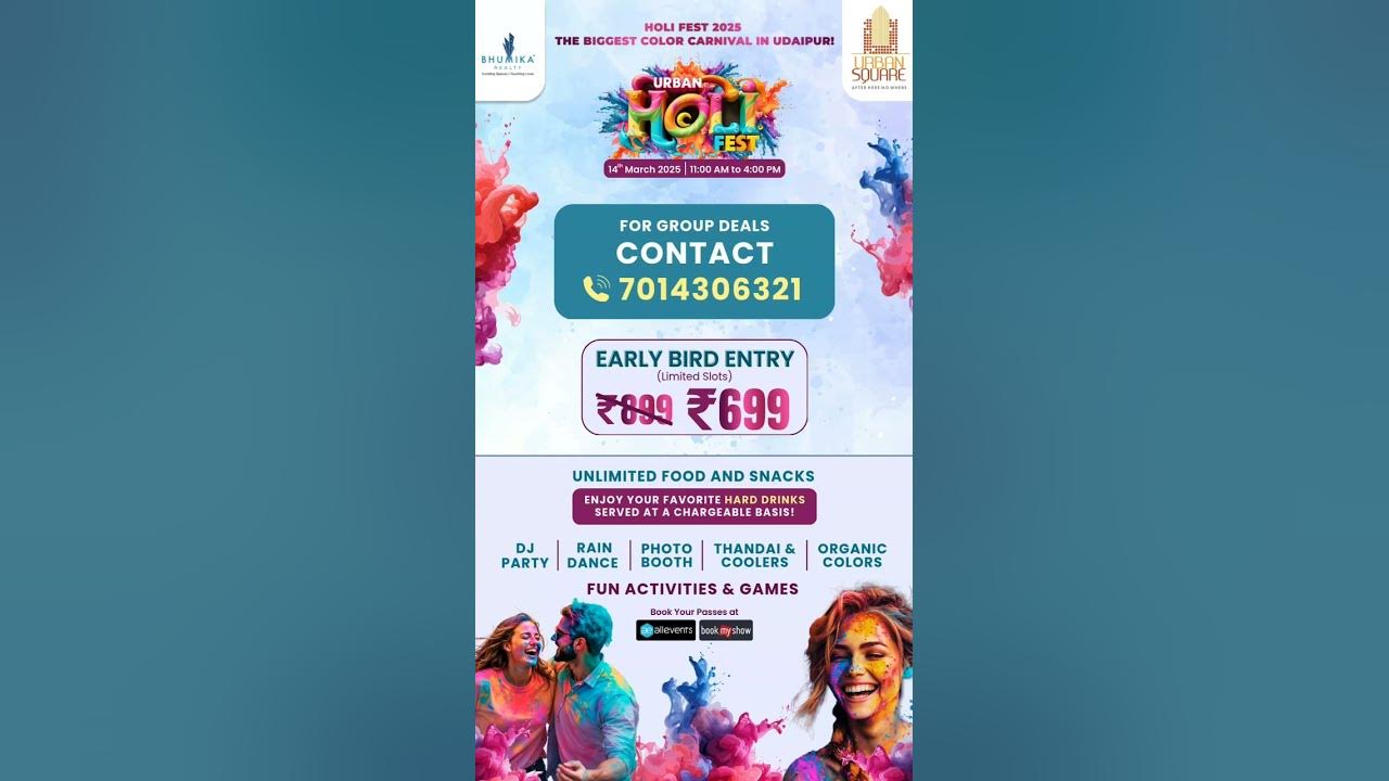 holi festival udaipur 2025