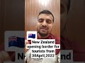 New Zealand opening border for tourists from 30April,2022