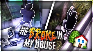 Homeless man Breaks into my House.. (Live footage)