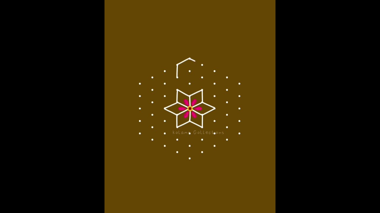 easy rangoli for beginners 9* 5 dots mandana drawing using 9 dot
