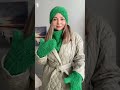 Стильные вязаные аксессуары! Комплект из букле💚 МК