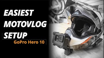 Cheap and Easy Motovlog Setup - GoPro Hero 9/10 Black - Helmet mic