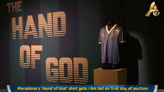 Maradona's 'Hand of God' shirt gets £4m bid on first day of auction