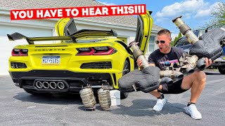 Installing the CRAZIEST, LOUDEST Exhaust I Could Find On My C8 Z06!!! *SOUL VS FABSPEED*