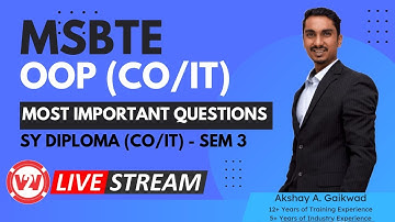 Day 2 - MSBTE (BOARD) OOP | IMPORTANT QUESTIONS | SEM 3 | OOP (CO/IT) | V2V