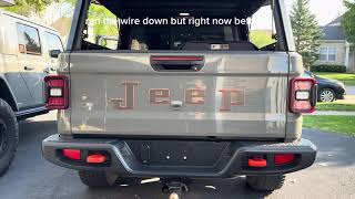 Installing Seequenced Sequential Third Brake Tail Light on my Jeep Gladiator Mojave Jeep Gladiator 3rd Brake Light