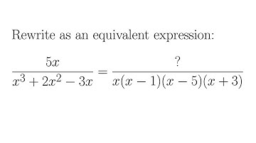 Rewrite as an Equivalent Rational Expression