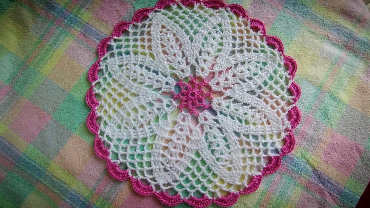 Tapete/carpeta tejida a crochet 🧶