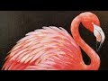 Easy FLAMINGO Acrylic Painting Tutorial for Beginners LIVE