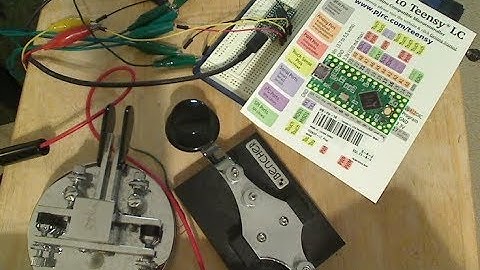 Teensy LC board - The AD5DZ CW Keyer - K1EL K40 keys the TEENSY midi input - QRQ CW test at 150 wpm