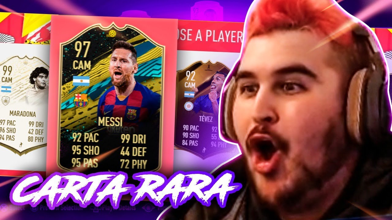 MARADONA 99 MOMENTS E MESSI TOTW NO DRAFT ÉPICO DO FIFA 20 Ultimate Team