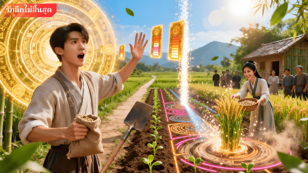 หนุ่มย้อนเวลาไปปลายยุคโบราณ อยู่กับพี่สะใภ้สวย ปลุกระบบฝึกทักษะ ปลูกเก็บเกี่ยวรวยพุ่งจากศูนย์!