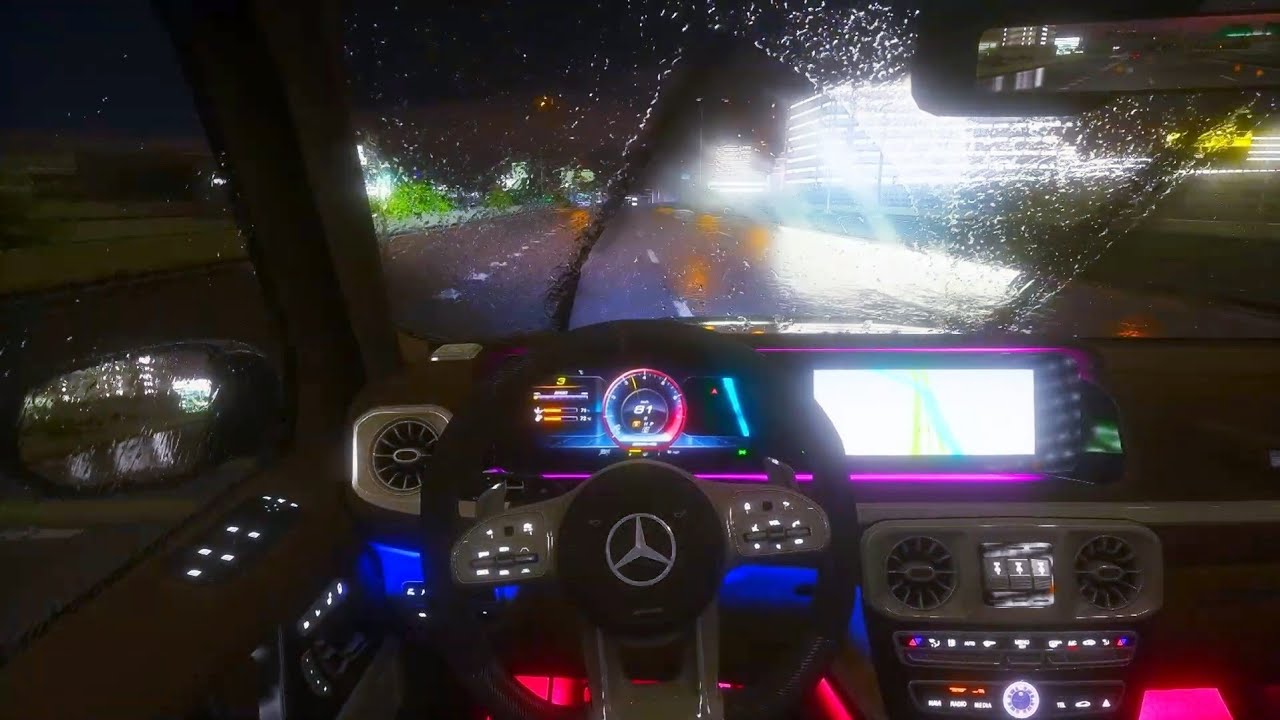 Normal Driving in Rain / Assetto Corsa / Mercedes Benz G Class AMG 63 W463