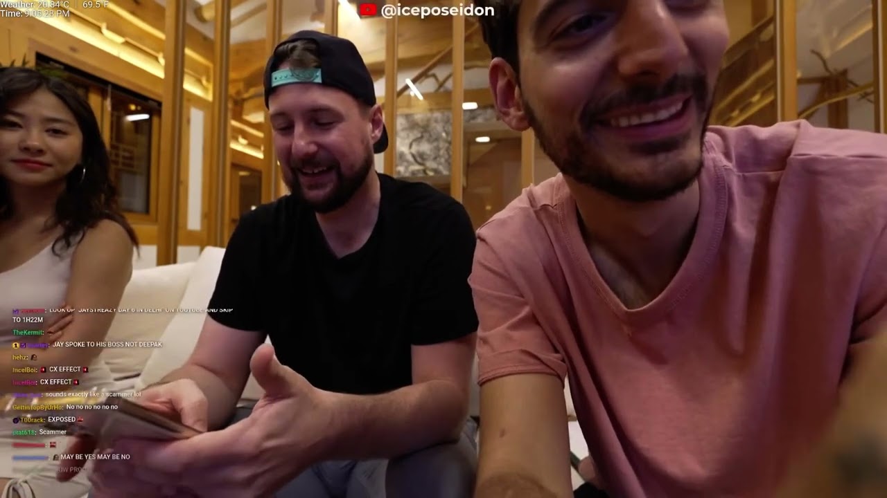 Ice Poseidon meets Streamer that says Deepak scammed him, Ice Calls Deepak to ask if hes a Scammer