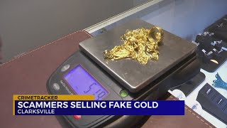 Scammers selling fake gold
