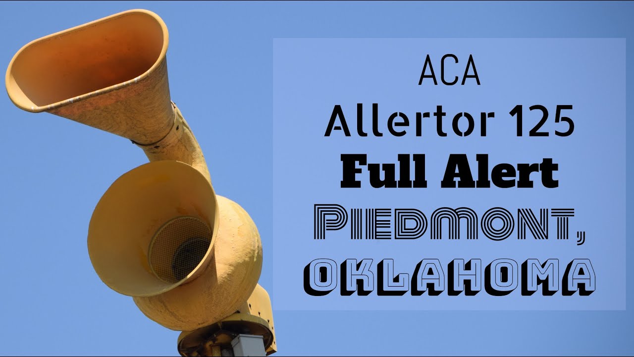 ACA Allertor 125 | Full Alert | Piedmont, Oklahoma (Canadian Co. Tornado Siren Test) 7/18/20