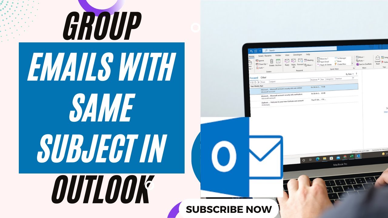 How To Group Emails With Same Subject In Outlook YouTube How To Group Emails With Same Subject In Outlook YouTube