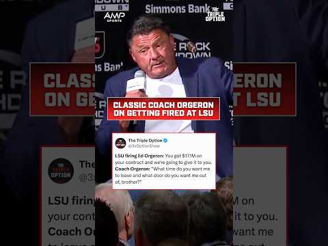 There’s only ONE Ed Orgeron. Via KATV, Steve Sullivan