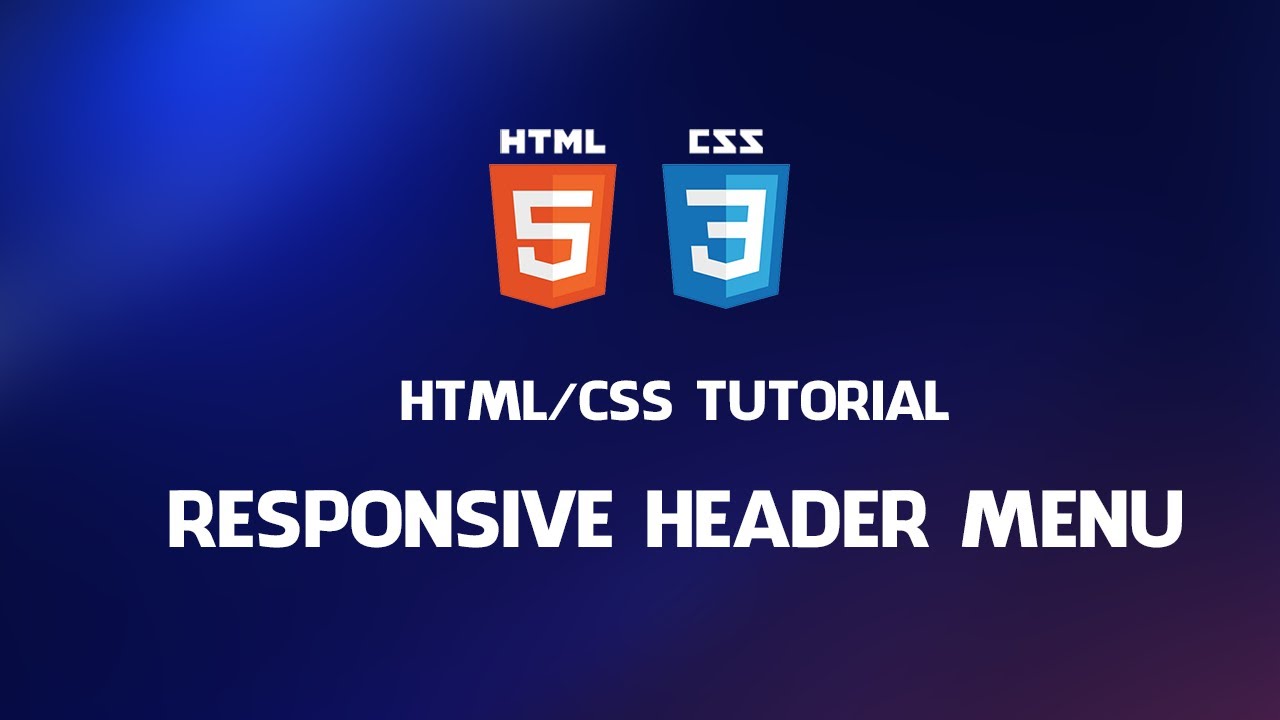 Responsive Header Menu Dropdown Using HTML & CSS | HTML/CSS Tutorial ...