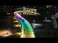 Hubei rainbow bridge with proper music