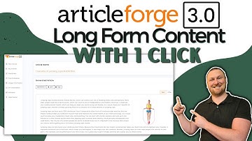 ArticleForge 3.0 Tutorial - Long Form Content with 1 Click