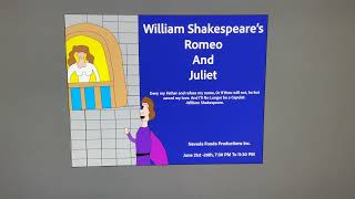 Typography William Shakespeare Poster Romeo & Juliet