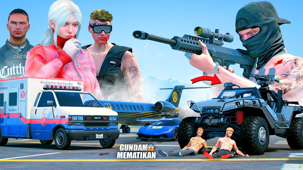 PERANG BESAR KELUARGA OCONNER MELAWAN GUNDAM TERKUAT MUSUH - GTA 5 ROLEPLAY