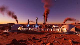 Relaxing Science Fiction Scenes: Mars Colony Visualization for Sleep & Meditation