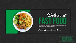 Design Fast Food Cover Photo in Pixellab | Pixellab Tutorial in Hindi | Design With Abid