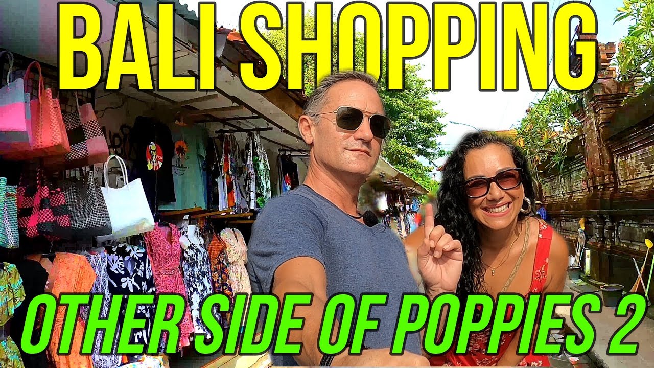 SHOPPING in BALI's FAMOUS POPPIES LANE - Kuta, Legian, Seminyak.