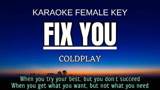 Fix - You Coldplay (Karaoke Female Key Nada Wanita -2 F)