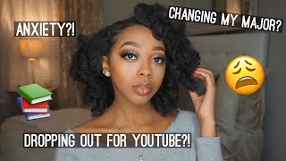 CHIT CHAT GRWM! LIFE UPDATE: College struggles, anxiety, youtube goals 😊