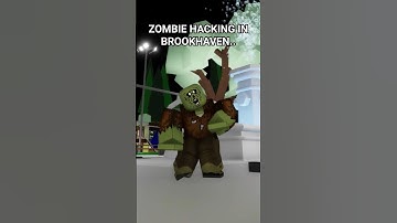 Zombie HACKING in Brookhaven.. #brookhaven #roblox #hacker #c00lkidd #funny