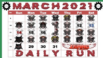 Daily Run - March 28th, 2021 - The Binding of Isaac Afterbirth Plus